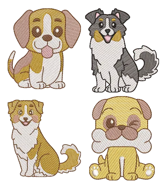 Kit Matriz de Bordado Cachorro 3